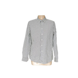 Johnie-O White Windowpane Shirt, Men's XL